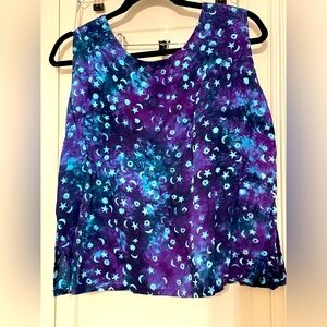 Flaming pearl, inc. brand moon and stars style tank top. Women’s size medium.